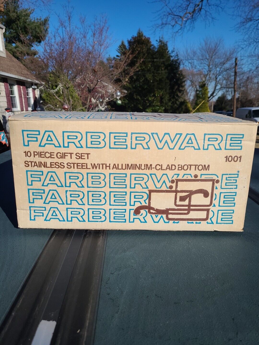 Vintage FARBERWARE Stainless Steel Aluminum Pots Pans Cookware Set NOS *READ*
