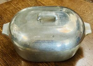 Vtg MAGNALITE Wagner Ware 4267P Sidney-O Turkey Roaster 13 QT Oval Farm Cottage