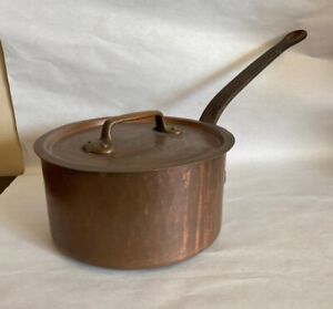 Dehillerin Rue Coquilliere Paris France Copper Handled Pan / Pot & Lid 2.9 mm
