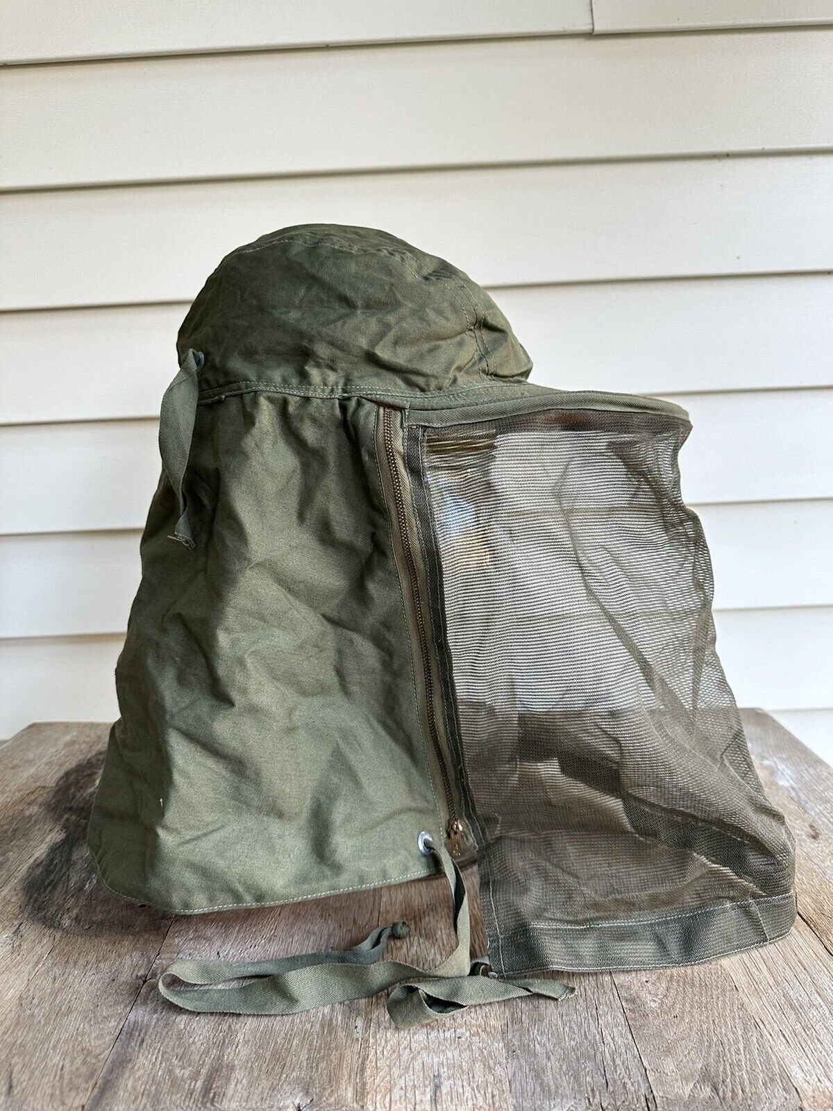 1940s Vtg USAAF Survival Hat Boonie Army Air Force Mosquito Cap