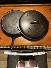 Griswold Cast Iron Marked Low Dome #12 Self Basting Cover 472 /Skillet 719