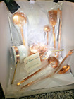 New Vintage Copper Double Boiler Made in Portugal Brass Handles Cooking 8 pc set