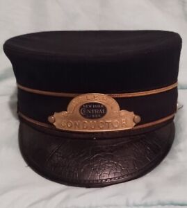 New York Central Lines Railroad train conductor hat Vintage