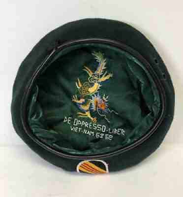 Vintage Vietnam US Special Forces Hat Dragon Embroidery