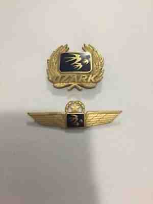 OZARK AIRLINES Pilotsâ??s Wings, Hat Badge, VINTAGE, Captain