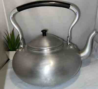 Vintage Knobler Aluminum Viking British Colony Kettle Teapot With Lid /Hong Kong