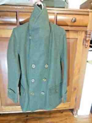 VINTAGE**RARE** CIVILIAN CONSERVATION CORPS WOOL SHAWL NECK UNIFORM COAT AND HAT