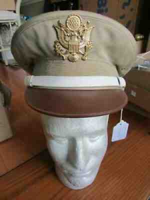 RAREST WW2 US Army MP Police Visor Hat -Exclusivaly made for NURNBERG TRIAL,1946