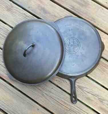 Griswold #14 Skillet with Matching #14 Griswold Lid