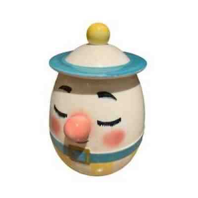 Metlox Rare Vintage Home Kitchen Multicolor Humpty Dumpty Egg Cookie Jar Size OS