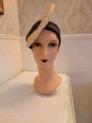 1930's Vintage Decoeyes Hand Painted Mannequin Hat Display