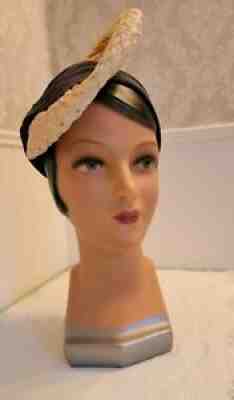1930's Vintage Decoeyes Hand Painted Mannequin Hat Display