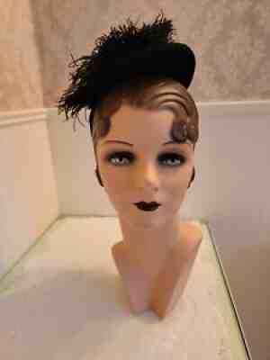 1930's Vintage Decoeyes Hand Painted Mannequin Hat Display