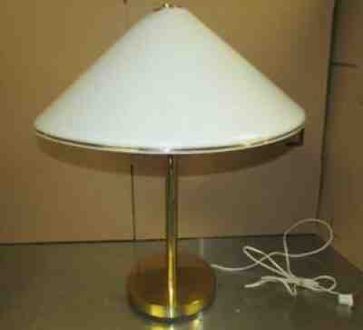 Vintage Mid Century KOCH & LOWY 14810-4 Chinese Hat Perspex Shade Table Lamp