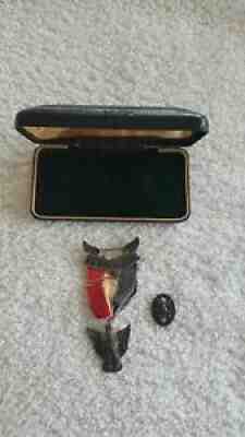 Boy Scouts of America Vintage Robbins Type 2A Eagle Scout Medal Hat Pin & Box