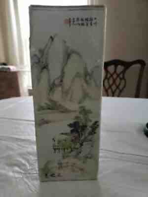 Oriental Vintage Antique Porcelain Chinese Japanese Hat Stand Vase ** As Is**