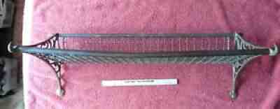 Vintage Brass NSWR Pullman Train Luggage Rack Shelf Railroad wall hat towel Coat