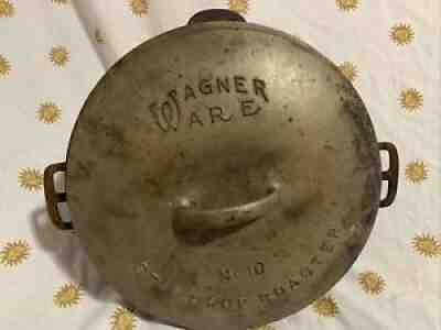 Vtg Cast Iron Wagner Ware Sydney -O- Drip Drop Round Roaster Pot Dutch Oven 1270