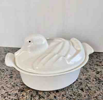 Vintage Extremely Rare LeCreuset Duck Terrine Cast Iron Pot