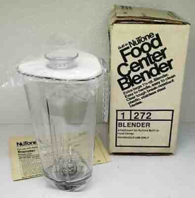VTG NUTONE 272 BLENDER JUG 48 oz / 8 cup for NuTone Food Center w/ LID NEW