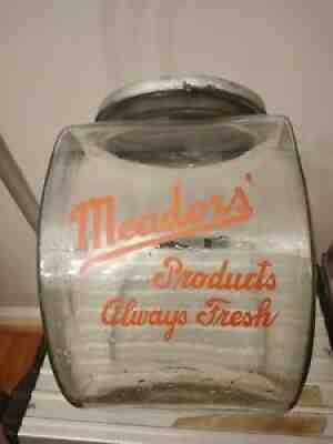 Rare Vintage Meador's Products Always Fresh!Jar &Lid Toms Store, Lance Gordons