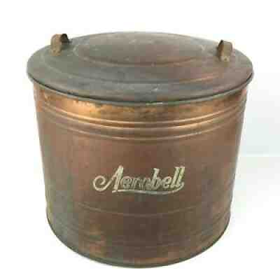 Antique Aerobell Copper Washing Machine Wash Tub Basin w/ Lid 35 Gallon