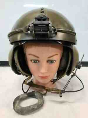 VINTAGE GENTEX HELICOPTER PILOTS HELMET FLIGHT LID SPH-4 Strap Mic Visor 1987