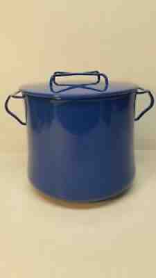 Vintage Dansk Kobenstyle Designs France IHQ Blue 7 8 Quart Enamel Stock Soup Pot