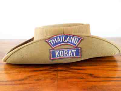 Vintage 60s Thailand Korat Air Base Koonie Bush Hat Size 6 US Air Force Vietnam