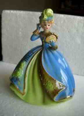 Vtg JOSEF ORIGINALS "Buying A New Hat" Black Eyes A Mother's World Blue & Green