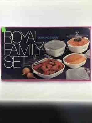 1972 Corning Ware ROYAL FAMILY SET P-600-N Vintage, SEALED BOX, Estate Sale Find