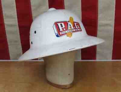 Vintage 50s Pfister Associated Growers Sun Helmet PAG Hat Corn Farm Advertising