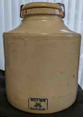Safety Valve w/Lid & Clamp Minnesota Stoneware Red Wing Pat 1896 Bottom Stamped
