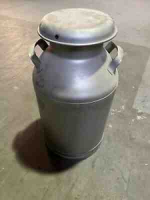 Vintage Dairy Milk Can W/Original Lid Excellent Condition Buhl Ohio
