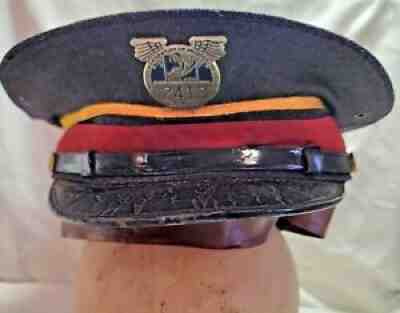 1933-34 CASHIER CHICAGO EXPO CENTURY OF PROGRESS UNIFORM HAT 3 PINS TOTAL VTG