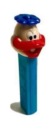 Vintage 1973 Pez Candy Dispenser, Duck With Flower Hat, No Feet, Austria