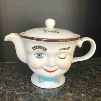 Vintage Anthropomorphic Baileys Winking Eye Boy Yum Teapot Lid Limited Edition