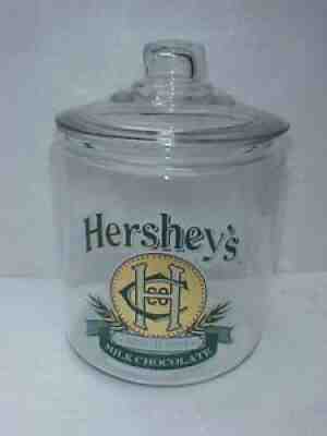Vintage Hershey's Candy peanut Counter Jar w/ lid, Tom's Store, Lance Gordons