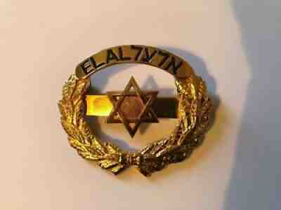VINTAGE ORIGINAL ELAL AIRLINES PILOT HAT BADGE