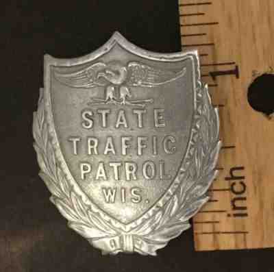 Obsolete Wisconsin State Traffic Patrol Vintage Hat Pin