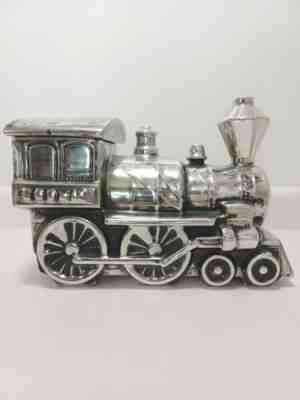 Vintage McCoy Cookie Jar Train Engine Silver Chrome 1962 RARE
