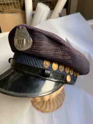 VTG 1959 Original US Post Office Mail Carrier Hat Badge w/ 7 Safe Driver Pins