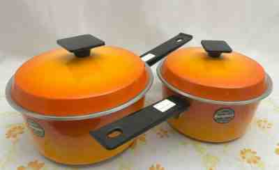 Vintage pots and pans, Sears pots set, never been used, original stickers