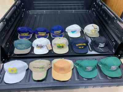 John Deere vintage original dealer hats lot