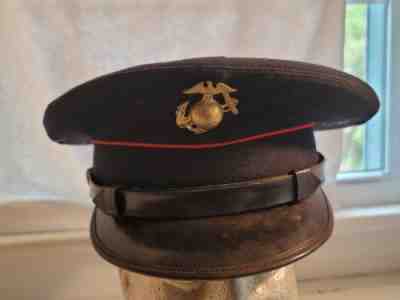 VINTAGE 1920's-30's USMC UNITED STATES MARINE CORPS USMC BLUE HAT