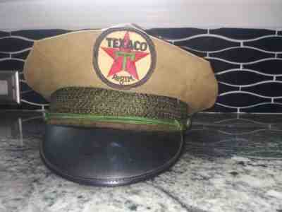 Vintage Texaco Attendant Hat, 1940's - 1950's