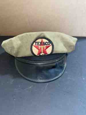 Vintage Collectible TEXACO Oil Service Gas Station Uniform Hat Cap Patch