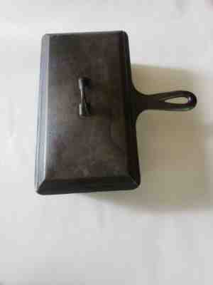 VINTAGE GRISWOLD LARGE BLOCK LOGO RECTANGULAR LOAF PAN, #877 W/ LID #859