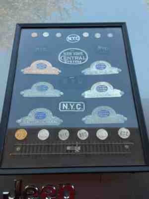 VINTAGE NEW YORK CENTRAL LINES SYSTEM RAILROAD HAT BADGE BUTTON PATCH COLLECTION