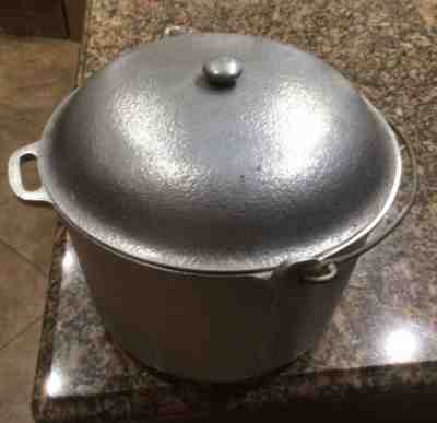 vintage Guardian Service aluminum 12 Qt stock canning pot 8 1-/2â? H 12â? W & Lid